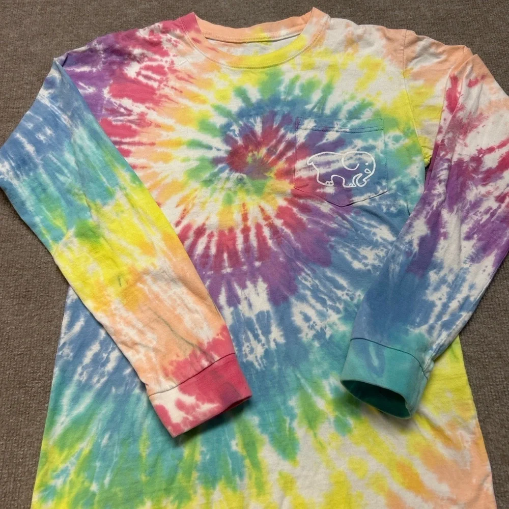 Ivory Ella Multicolor Tie-Dye Long Sleeve Tee